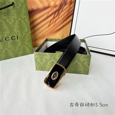 GUCCI   2024新款時尚皮帶  3.5CM