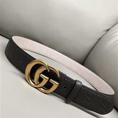 GUCCI   2024新款時尚皮帶  3.8CM