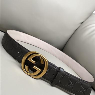 GUCCI   2024新款時尚皮帶  3.8CM