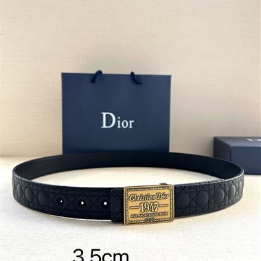 DIOR   2024新款時尚皮帶  3.5CM