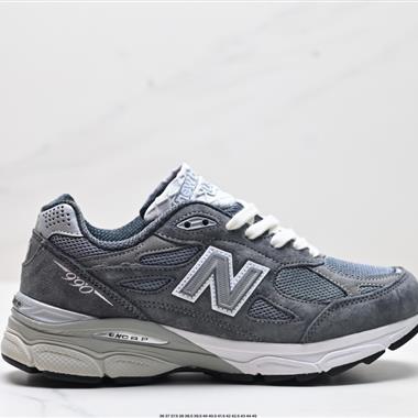 JJJJound x New Balance NB 990V3復古網面 織物豬皮 低幫 休閑跑步鞋