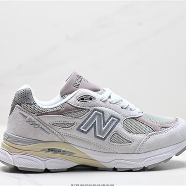 JJJJound x New Balance NB 990V3復古網面 織物豬皮 低幫 休閑跑步鞋