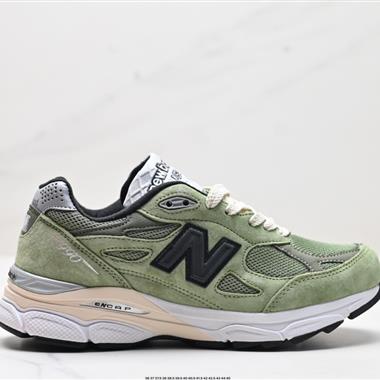 JJJJound x New Balance NB 990V3復古網面 織物豬皮 低幫 休閑跑步鞋