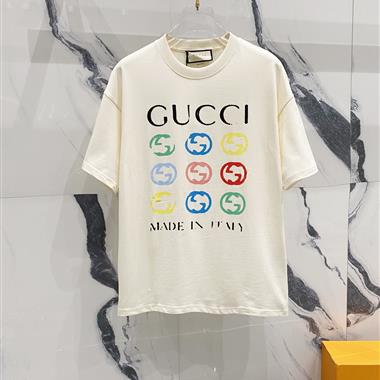 GUCCI   2025春季新款短袖T恤  歐規尺寸偏大