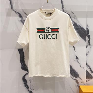 GUCCI   2025春季新款短袖T恤  歐規尺寸偏大