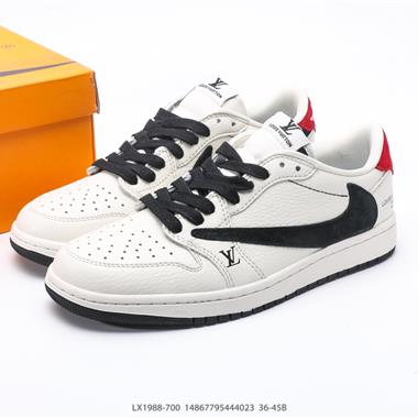 Fragment x TS x Nike Air Jordan 1 Low x LV 三方聯名倒鉤低幫板鞋