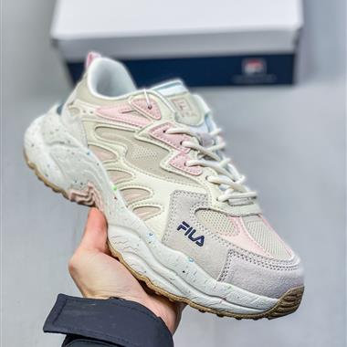 FILA FUSION斐樂潮牌防滑耐磨休閑百搭 低幫老爹鞋