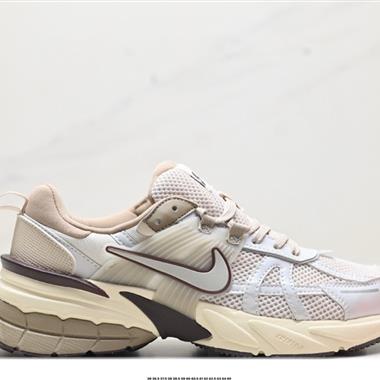 Nike Wmns V2K Runtekk Low」White Grey Pink」復古潮系列未來復古老爹風百搭休閑運動慢跑鞋