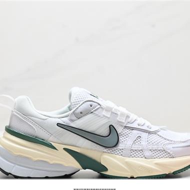 Nike Wmns V2K Runtekk Low」White Grey Pink」復古潮系列未來復古老爹風百搭休閑運動慢跑鞋