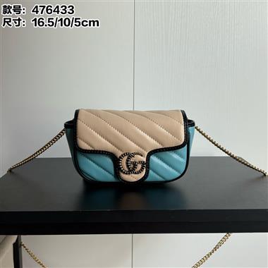 GUCCI  2025新款女生時尚包包 尺寸：16.5-5-10CM