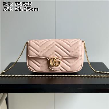 GUCCI  2025新款女生時尚包包 尺寸：21*12*5CM