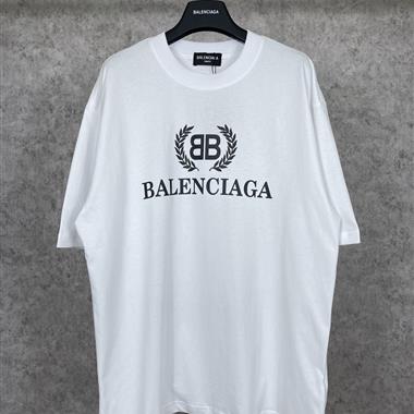 Balenciaga   2025春夏新款短袖T恤  尺寸偏大