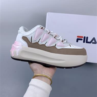 Fila Fusion Carrot Low 蘿蔔系列摩登老爹風增高厚底復古中性休閑運動慢跑鞋