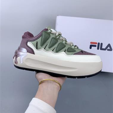 Fila Fusion Carrot Low 蘿蔔系列摩登老爹風增高厚底復古中性休閑運動慢跑鞋