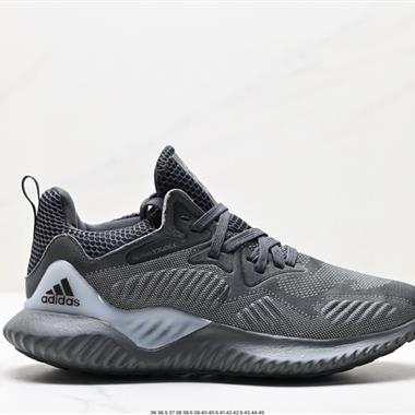 Adidas Alphabounce 阿爾法高彈馬牌鯊魚鰓紋大底休閑運動慢跑鞋 