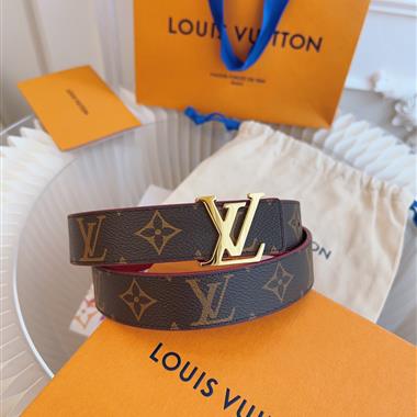 LOUIS VUITTON  2025新款時尚皮帶 3.0CM