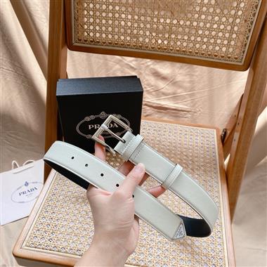 PRADA   2025新款時尚皮帶  3.5CM