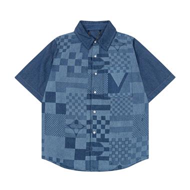 LouisVuitton   2025夏季新款短袖襯衫  尺寸偏大