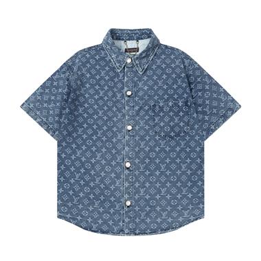 LouisVuitton   2025夏季新款短袖襯衫  尺寸偏大