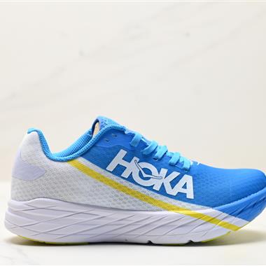HOKA ONE ONEU ROCKET X 蟬翼鞋面透氣跑步鞋