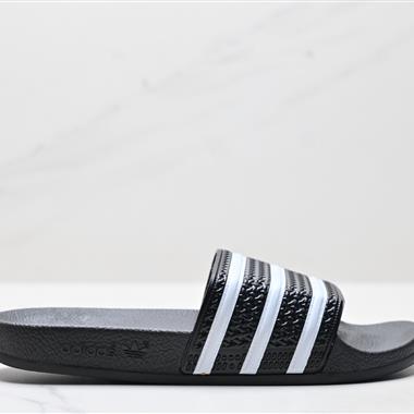 Adidas originals Adilette 運動舒適 橡膠底壹字拖鞋