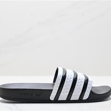 Adidas originals Adilette 運動舒適 橡膠底壹字拖鞋