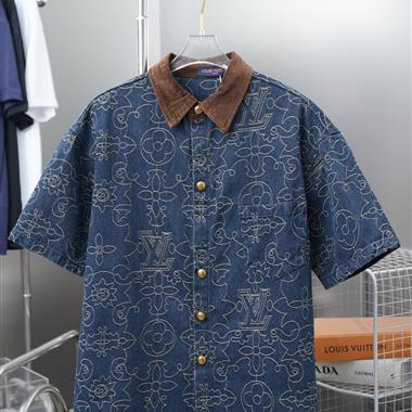 LouisVuitton   2025夏季新款短袖襯衫  尺寸偏大