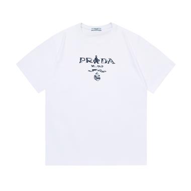 PRADA  2025夏季新款短袖T恤 尺寸偏大