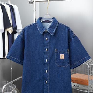 LouisVuitton   2025夏季新款短袖襯衫  尺寸偏大