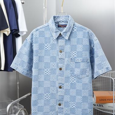 LouisVuitton   2025夏季新款短袖襯衫  尺寸偏大