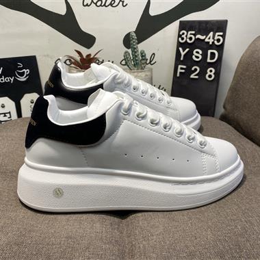 Alexander McQueen Oversized Sneakers 低幫時裝厚底休閑運動小白板鞋