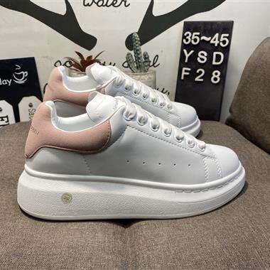 Alexander McQueen Oversized Sneakers 低幫時裝厚底休閑運動小白板鞋