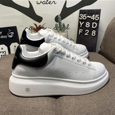 Alexander McQueen Oversized Sneakers 低幫時裝厚底休閑運動小白板鞋