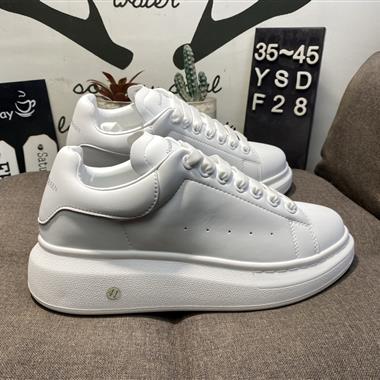 Alexander McQueen Oversized Sneakers 低幫時裝厚底休閑運動小白板鞋