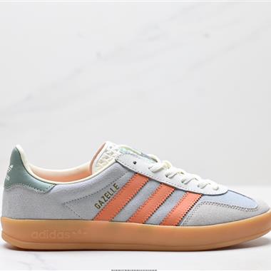 Adidas Originals Gazelle INdoor 三葉草休閑防滑耐磨低幫板鞋