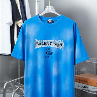 Balenciaga   2025夏季新款短袖T恤  尺寸偏大