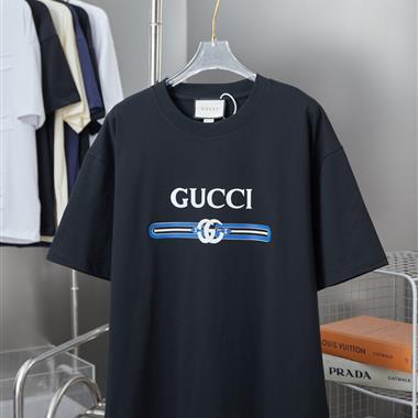 GUCCI   2025夏季新款短袖T恤  尺寸偏大