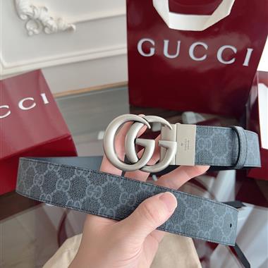 GUCCI   2025新款時尚皮帶 3.7CM