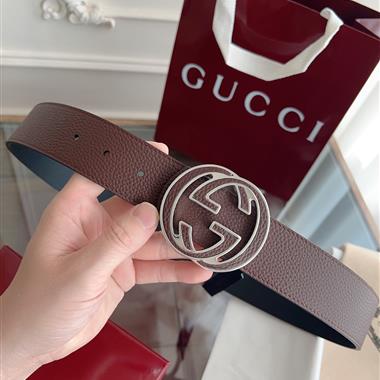 GUCCI   2025新款時尚皮帶  4.0CM