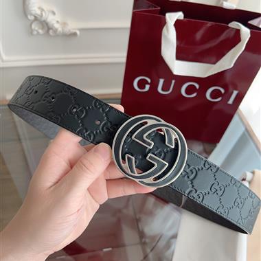 GUCCI   2025新款時尚皮帶  4.0CM