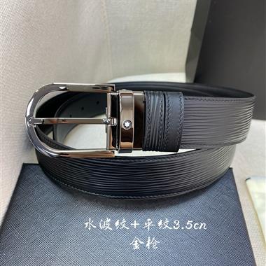 Montblanc   2025新款時尚皮帶  3.5CM