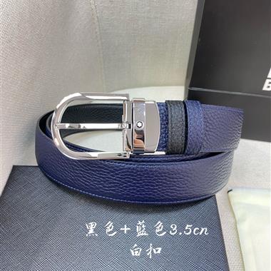 Montblanc   2025新款時尚皮帶  3.5CM