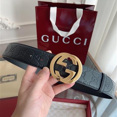 GUCCI   2025新款時尚皮帶   4.0CM