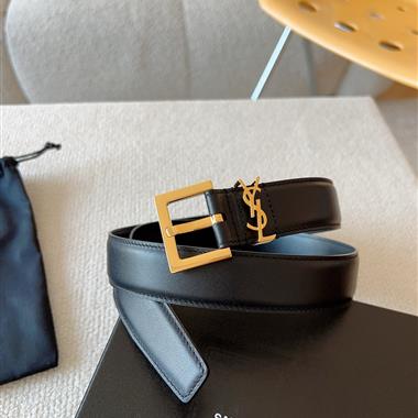 YSL  2025新款時尚皮帶   3.0CM