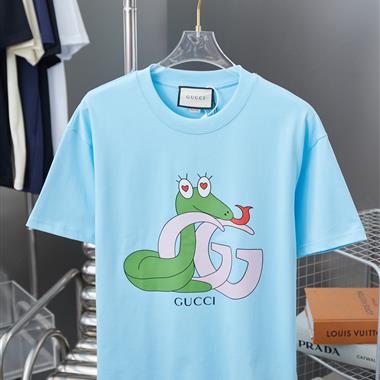GUCCI   2025夏季新款短袖T恤  尺寸偏大