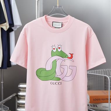GUCCI   2025夏季新款短袖T恤  尺寸偏大