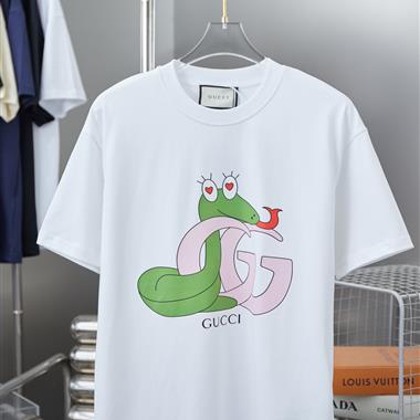 GUCCI   2025夏季新款短袖T恤  尺寸偏大