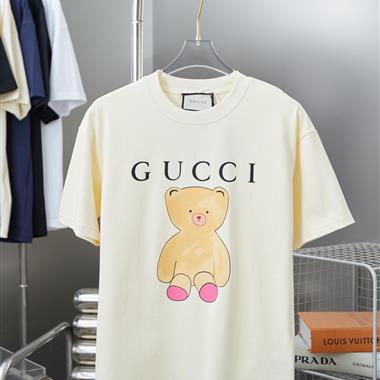 GUCCI   2025夏季新款短袖T恤  尺寸偏大