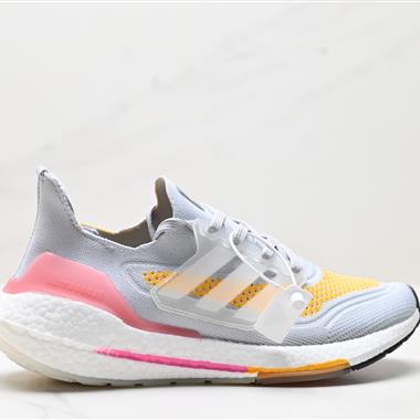Adidas Ultraboost 21 UB21 全掌爆米花休閑運動跑鞋