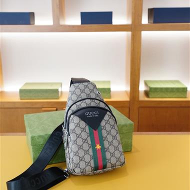 GUCCI   2025新款男生時尚包包 尺寸：16*27*7CM